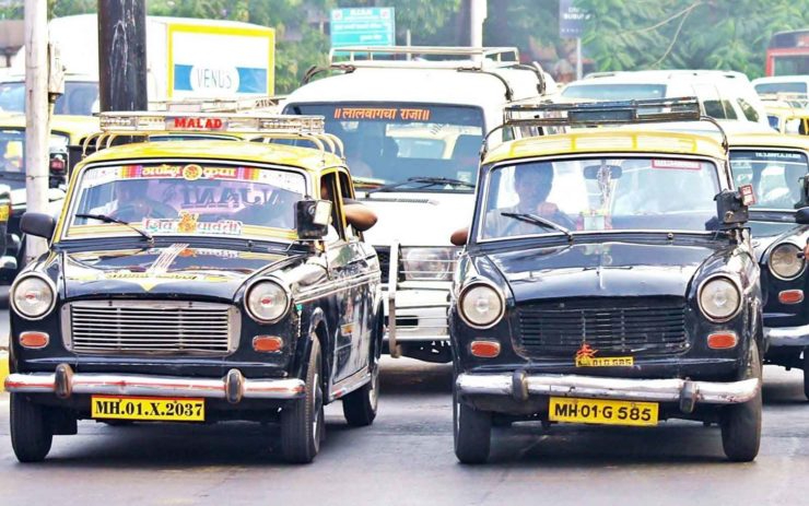 Kaali Peeli Taxis (Mumbai’s iconic black and yellow cabs)